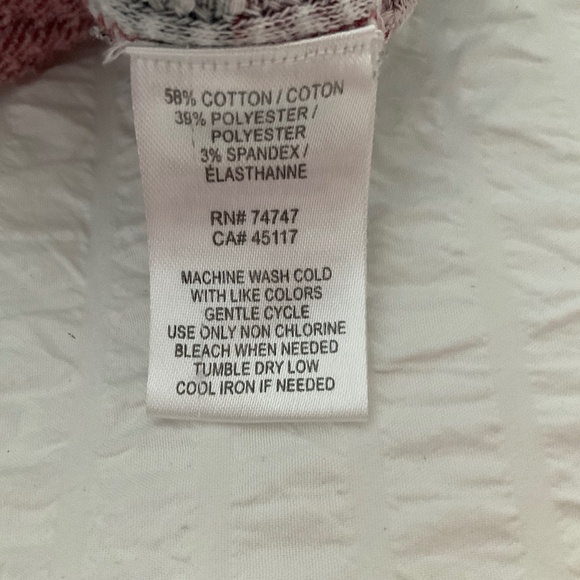 Ladies red pajama set,M.Natural Relections - Picture 10 of 11